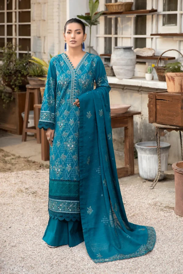 Embroidered Jacquard Lawn